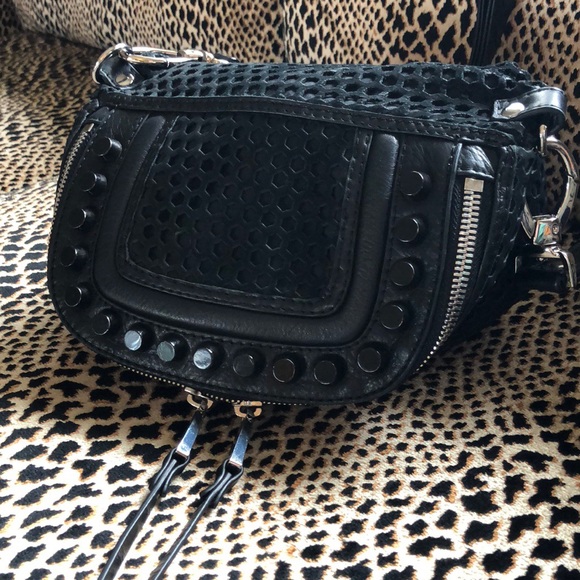 she+lo Handbags - She+Lo Perforated Crossbody Purse
